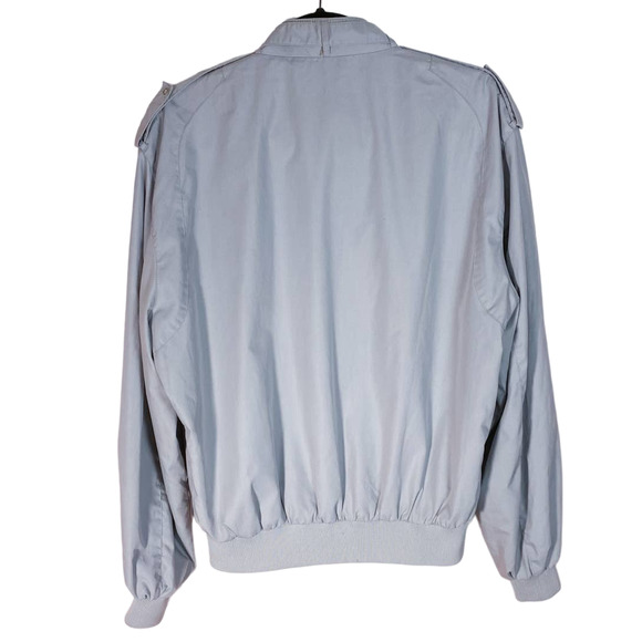 Members Only Vintage Light Gray Classic Iconic Racer Jacket - Picture 6 of 9